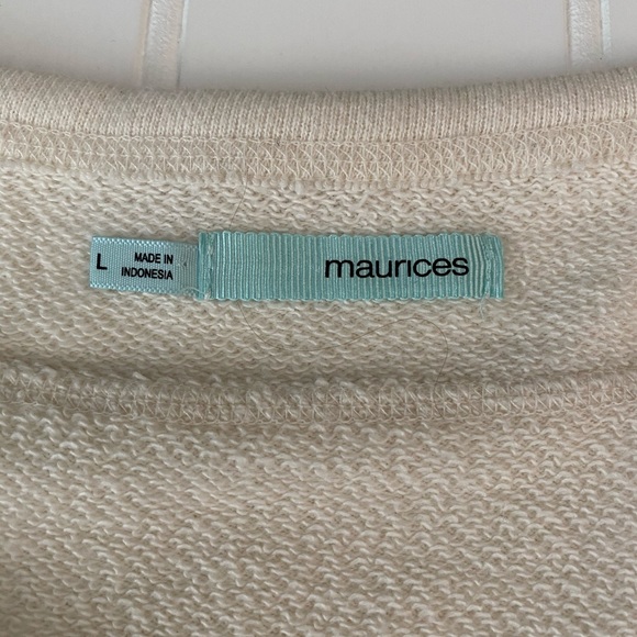 Maurices tribal print wide scoop sweatshirt L/XL - Picture 3 of 8